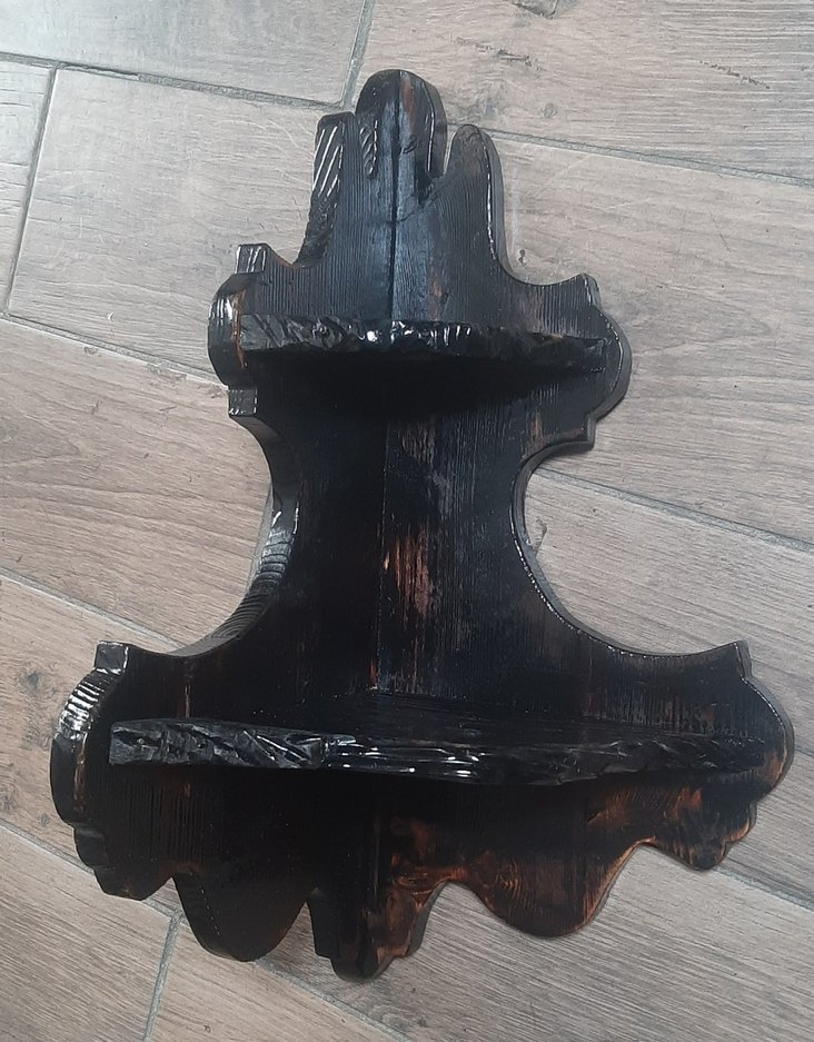 Köşe Duvar Rafı ve Dekoratif Figür - Görsel 3