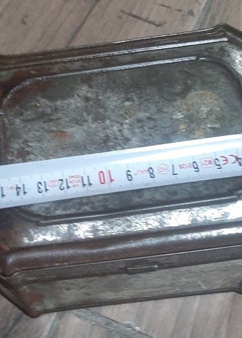 Gri Vintage Metal Kutu - Görsel 4