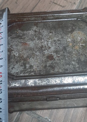 Gri Vintage Metal Kutu - Görsel 5