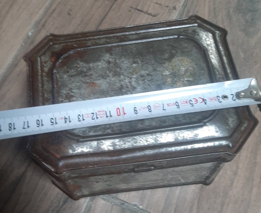 Gri Vintage Metal Kutu - Görsel 4