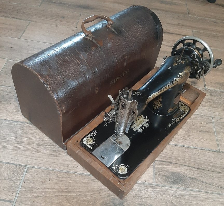 antika singer dikiş makinesi - Görsel 4