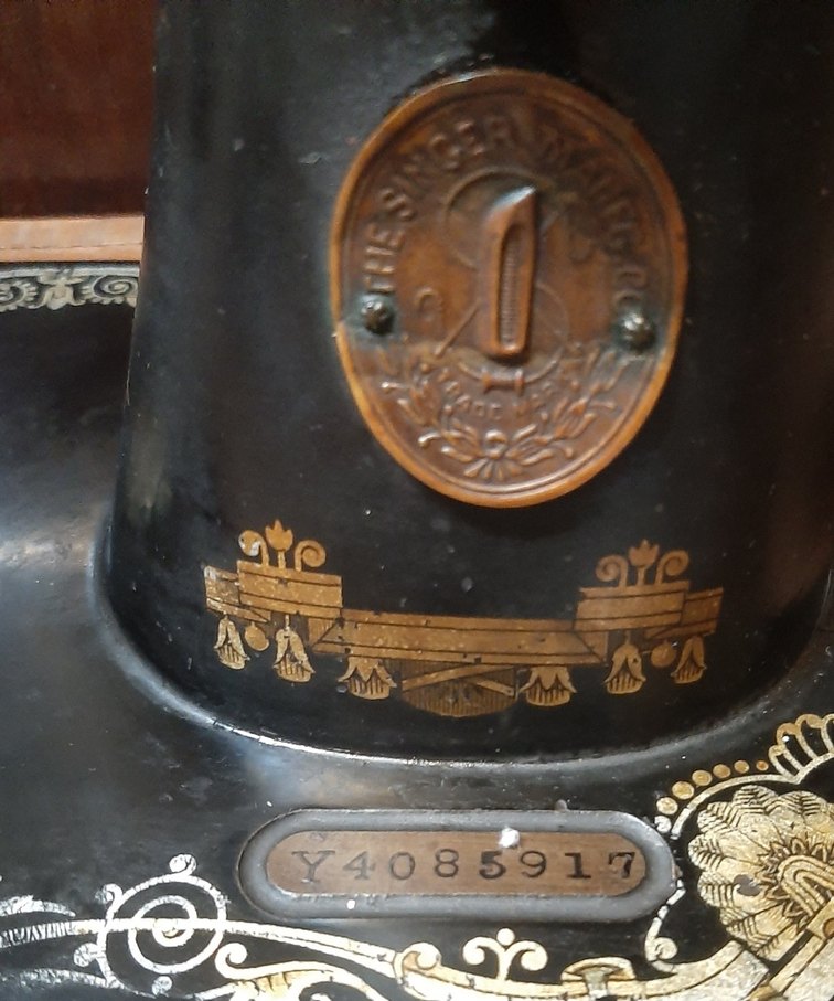 antika singer dikiş makinesi - Görsel 5