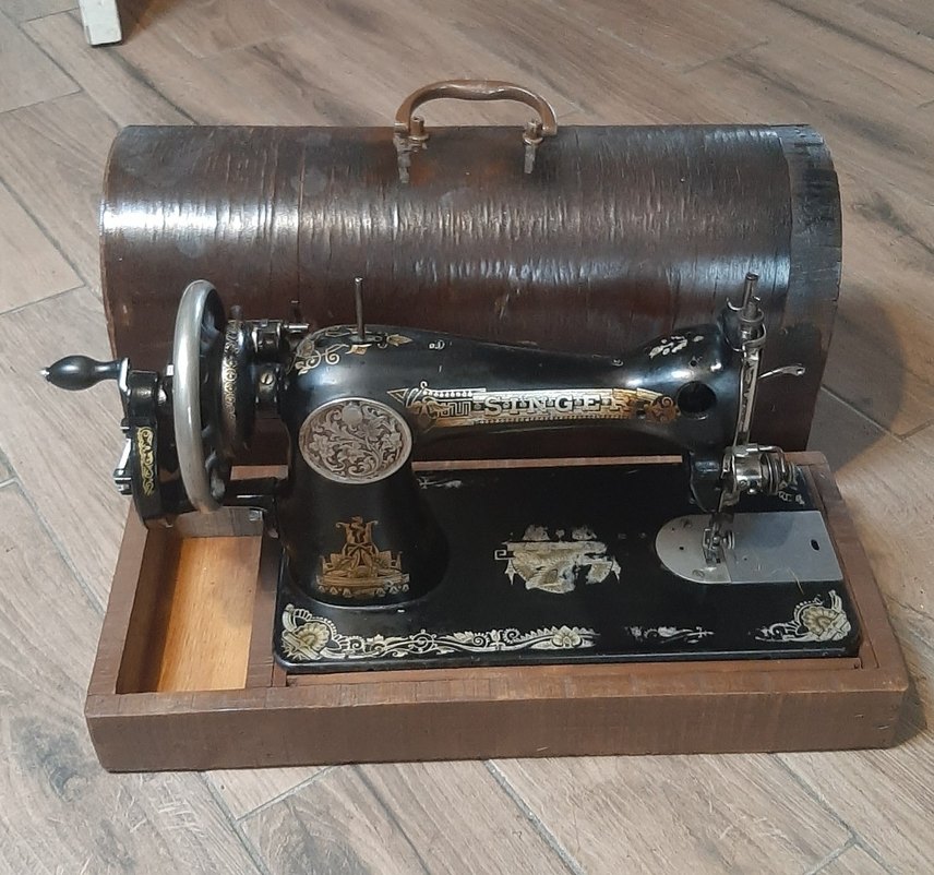 antika singer dikiş makinesi - Görsel 2
