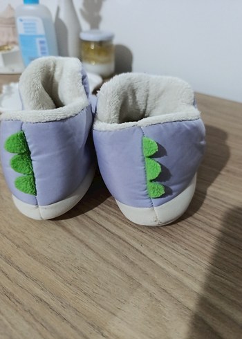 Mor Nakışlı  Çocuk Ev Terliği - Görsel 2