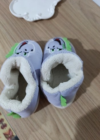 Mor Nakışlı  Çocuk Ev Terliği - Görsel 4