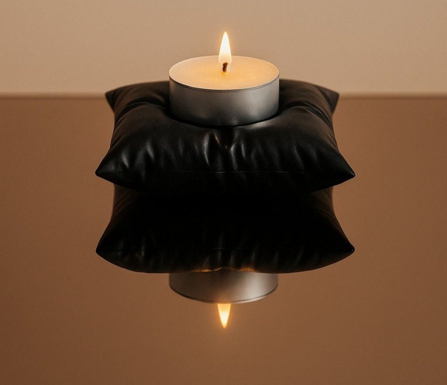 Yastık Tasarımlı Mumluk - Görsel 2