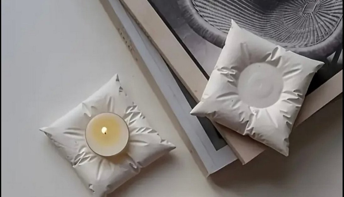 Yastık Tasarımlı Mumluk - Görsel 5