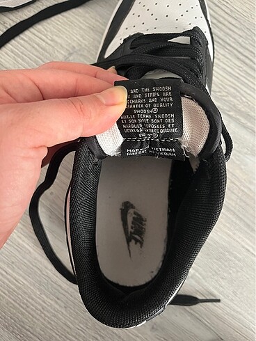 38 Beden siyah Renk Nike dunk low orjinal
