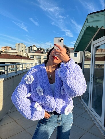 Crop hırka