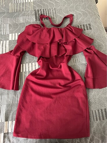 BORDO ELBİSE - Görsel 2