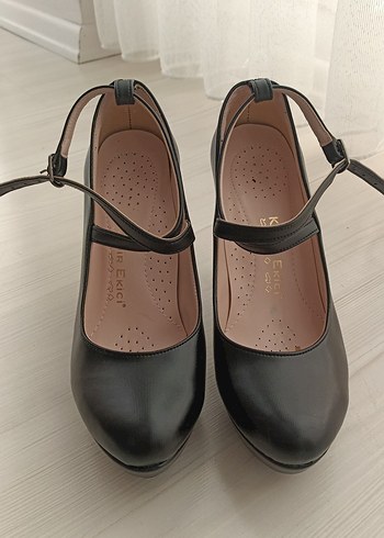 Diger Siyah Topuklu Kadın Akşam Ayakkabısı