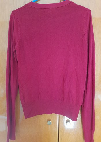 MNG BordoTriko Hırka - Görsel 5