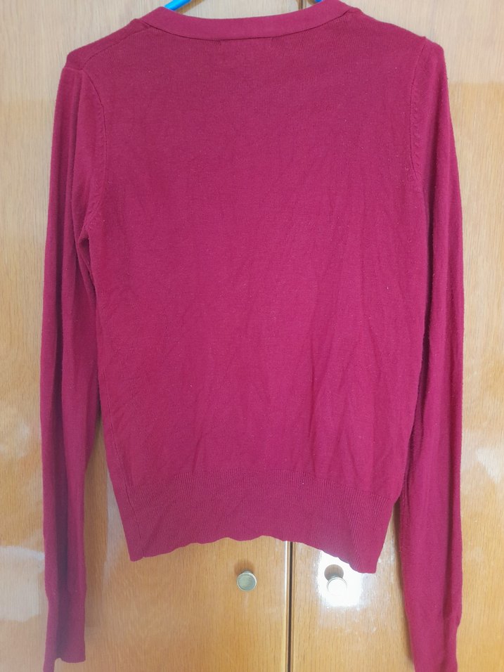 MNG BordoTriko Hırka - Görsel 5