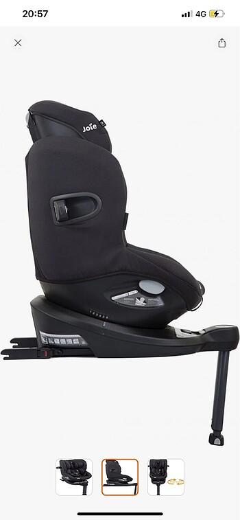 9- 18 kg Beden Joie l-spin 360 Dönebilen Oto Koltuğu