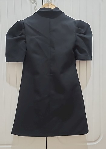 Düğmeli Siyah Midi Kız Çocuk Kaban - Görsel 6