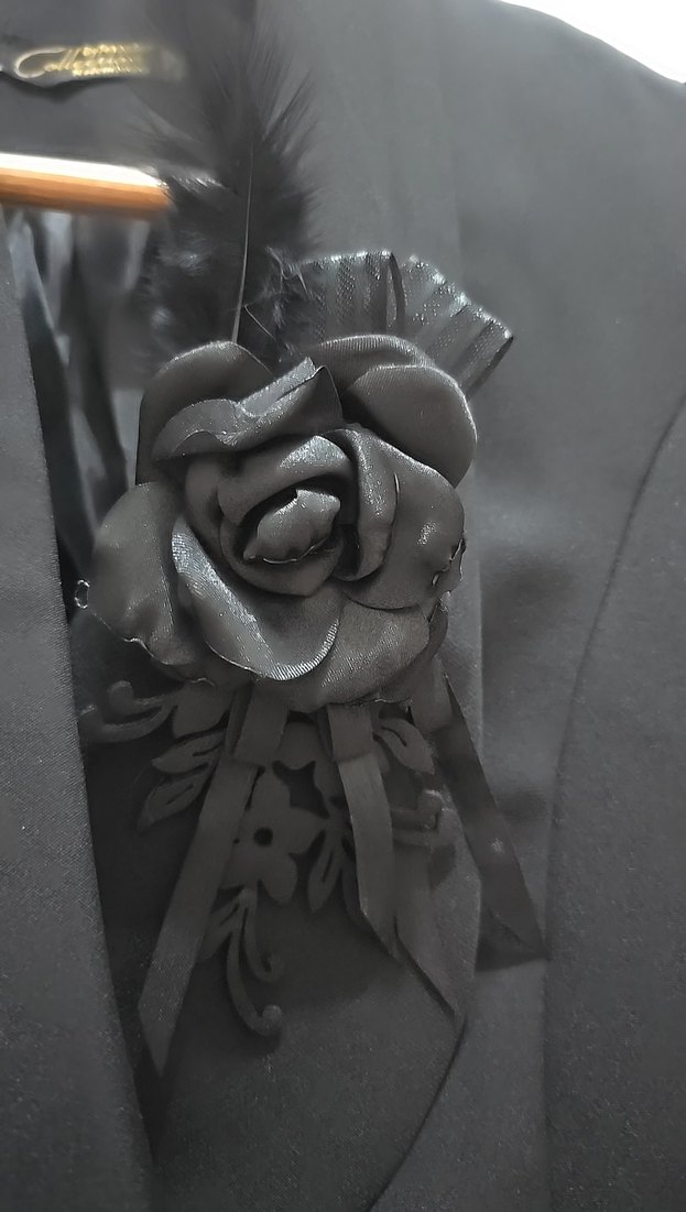 Düğmeli Siyah Midi Kız Çocuk Kaban - Görsel 2