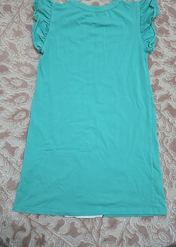 Turkuaz Kız Çocuk elbise 8 Yaş - Görsel 4