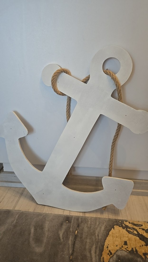 Mavi beyaz Deniz Temalı Ahşap Süs - Görsel 3