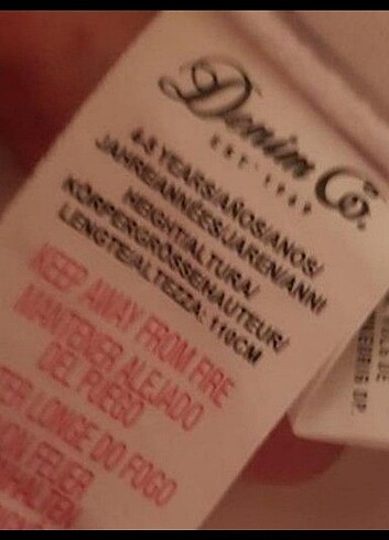 4 Yaş Beden Beyaz kot ceket
