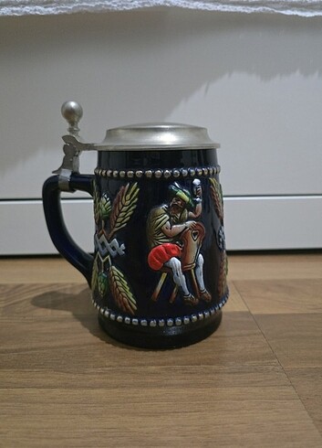 VINTAGE: Orjinal kapaklı büyük bira bardagi - Görsel 4