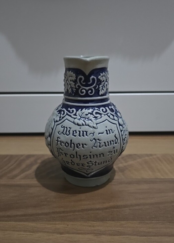 VINTAGE: Sürahi ve 4 ufak boy bardak - Görsel 2