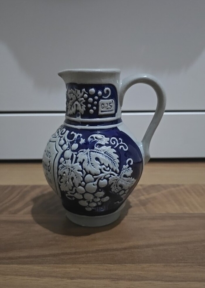 VINTAGE: Sürahi ve 4 ufak boy bardak - Görsel 3