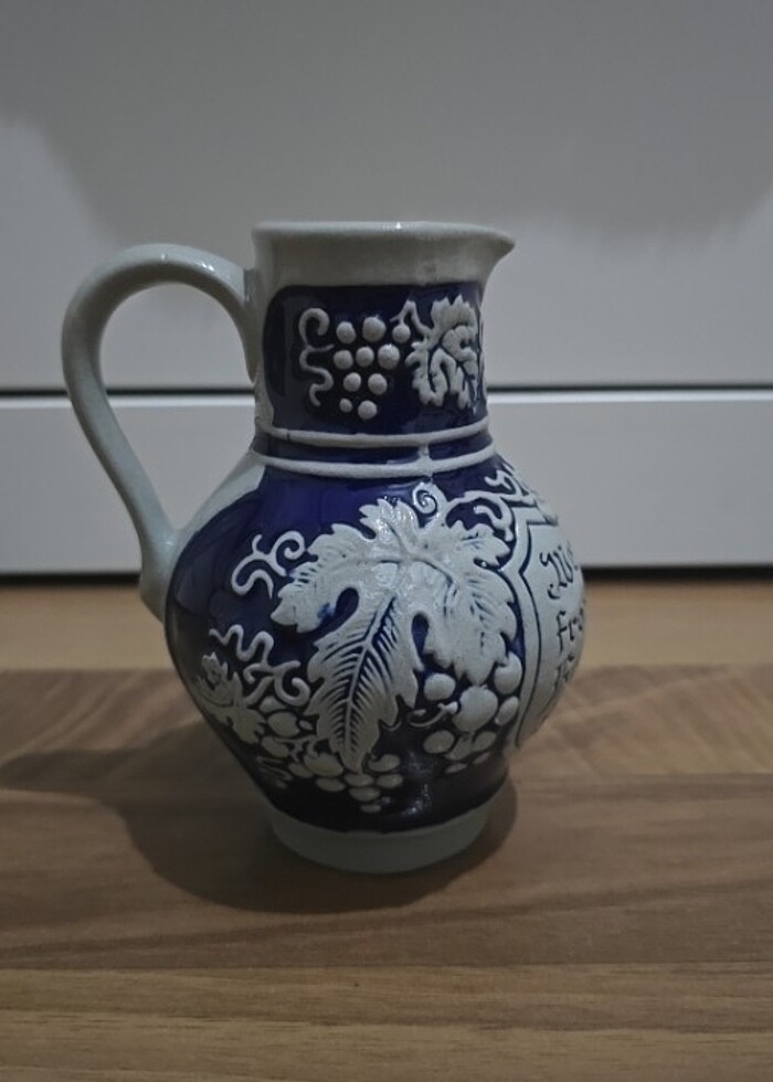 VINTAGE: Sürahi ve 4 ufak boy bardak - Görsel 5