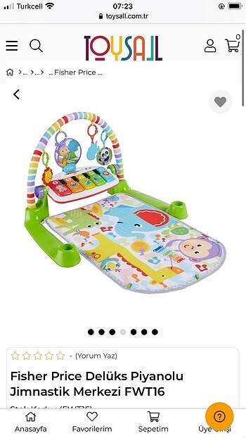  Beden Fisher price jimnastik merkezi