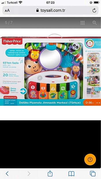  Beden Renk Fisher price jimnastik merkezi