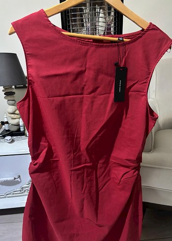 Bordo Kolsuz Elbise - Görsel 2