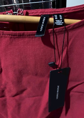 Bordo Kolsuz Elbise - Görsel 3