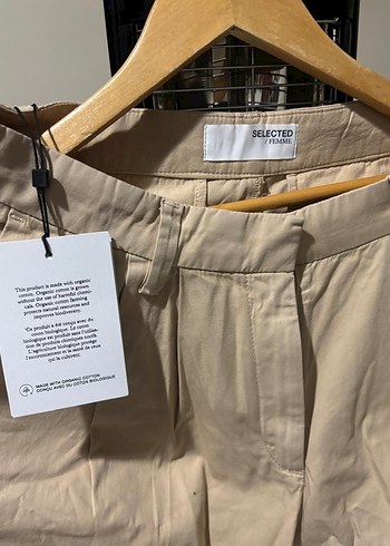 Bej Kadın Kumaş Pantolon - Görsel 2