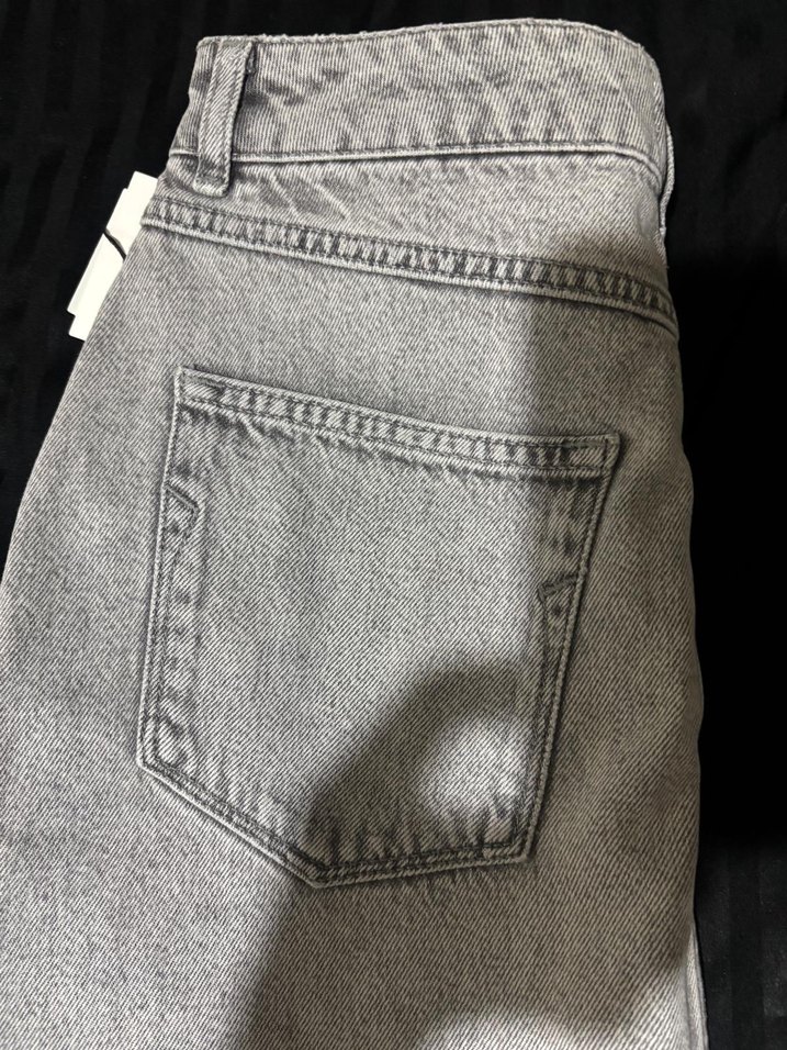 Gri Denim Mini Etek - Görsel 3