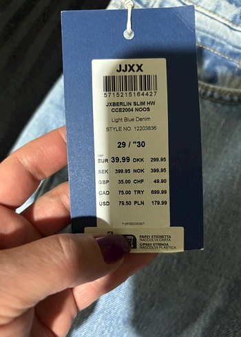 Slim High Waist Kadın Kot Pantolon - Görsel 8