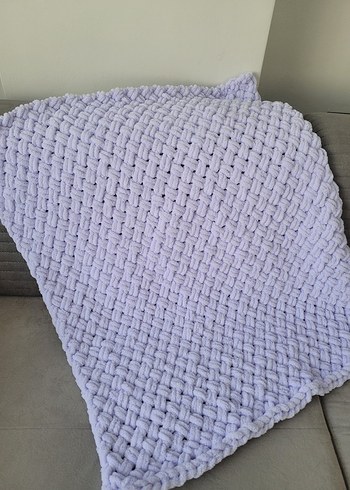 Lila Örgü Çocuk Battaniyesi - Görsel 6