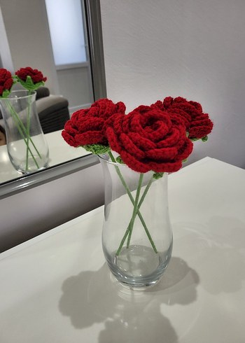 El Örgüsü Kırmızı Gül Seti - Görsel 5