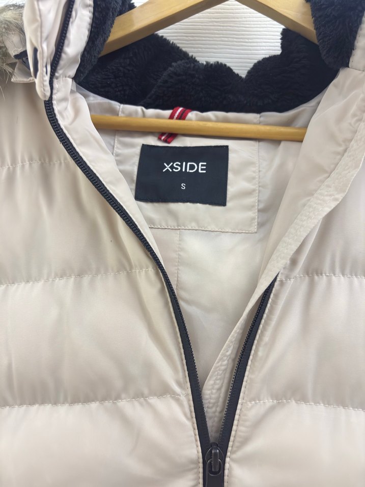 Bej Kadın Midi Kışlık Mont Kürk Detaylı - Görsel 2