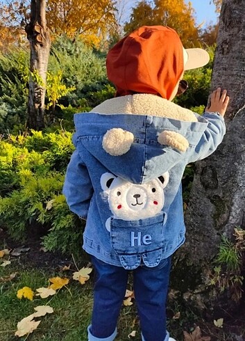 6 Yaş Beden Unisex çocuk kot mont
