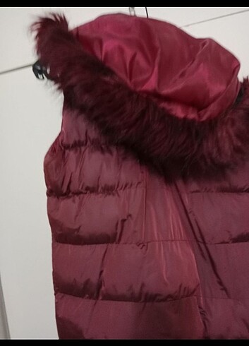 m Beden bordo Renk Yelek mont