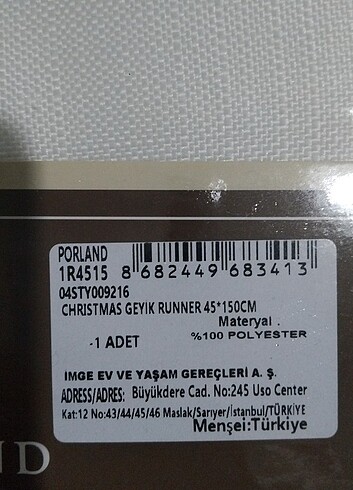  Beden beyaz Renk Runner