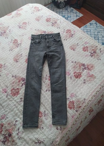 Zara Gri Kadın Denim Pantolon