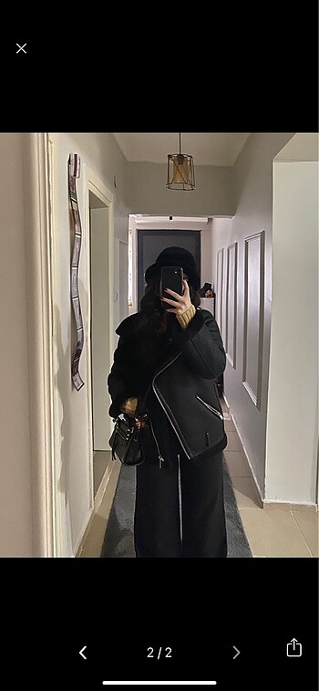Zara zara kürklü mont