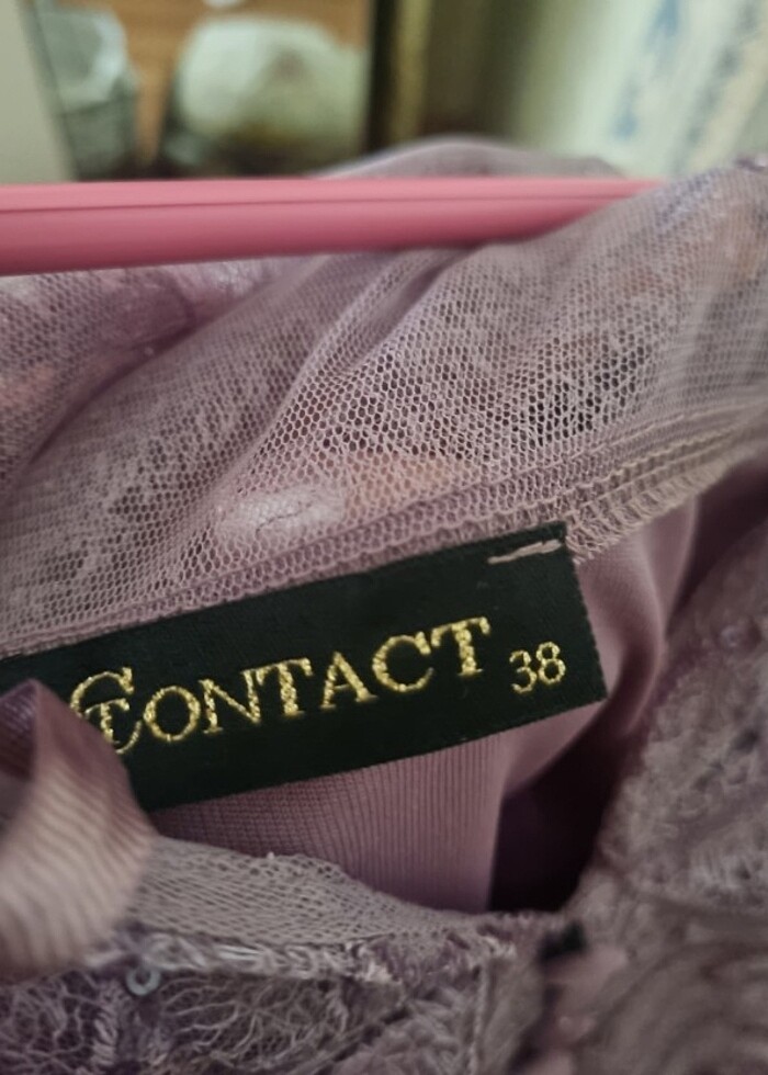 Lila renk söz elbisesi  - Görsel 2