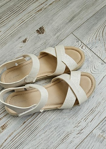 Bej çocuk  Sandalet - Görsel 2