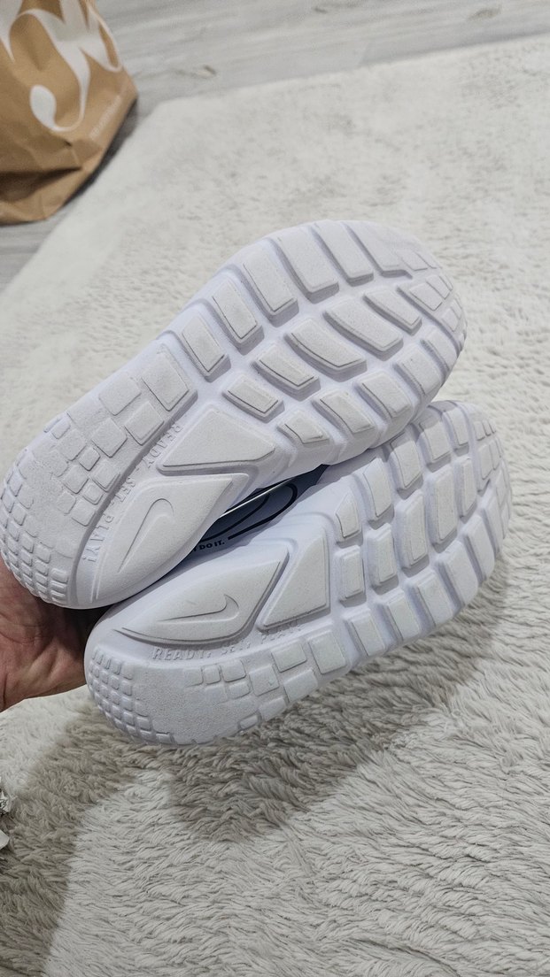 mavi Beyaz unisex Çocuk Spor Ayakkabı Velcro - Görsel 3