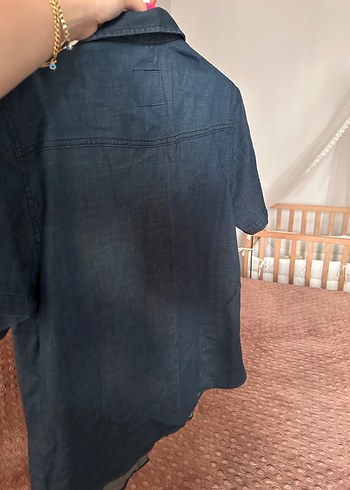 LC Waikiki Erkek Jean Kısa Kollu Gömlek