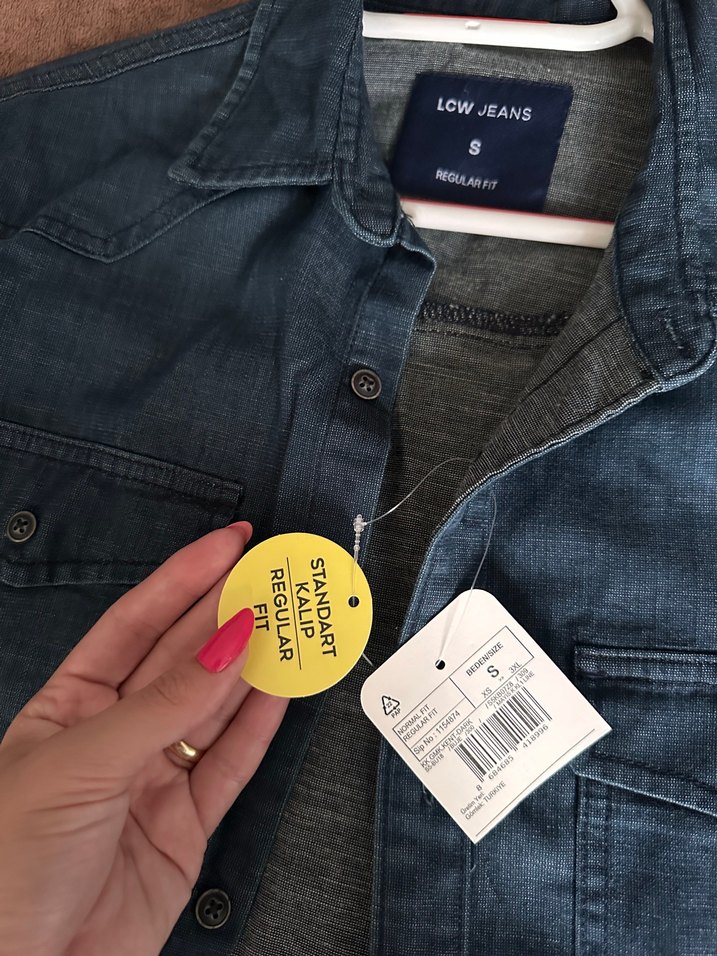 Erkek Jean Kısa Kollu Gömlek - Görsel 3