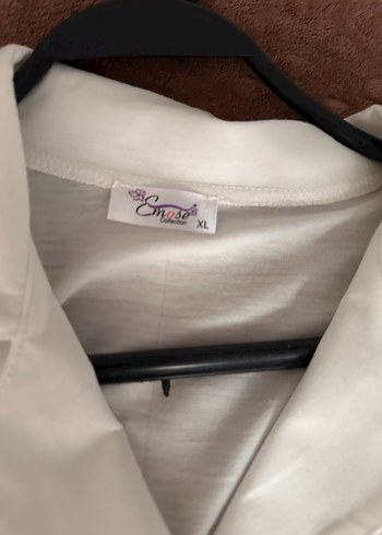 xl Beden beyaz Renk Düğmeli Beyaz Kadın Gömlek pijama