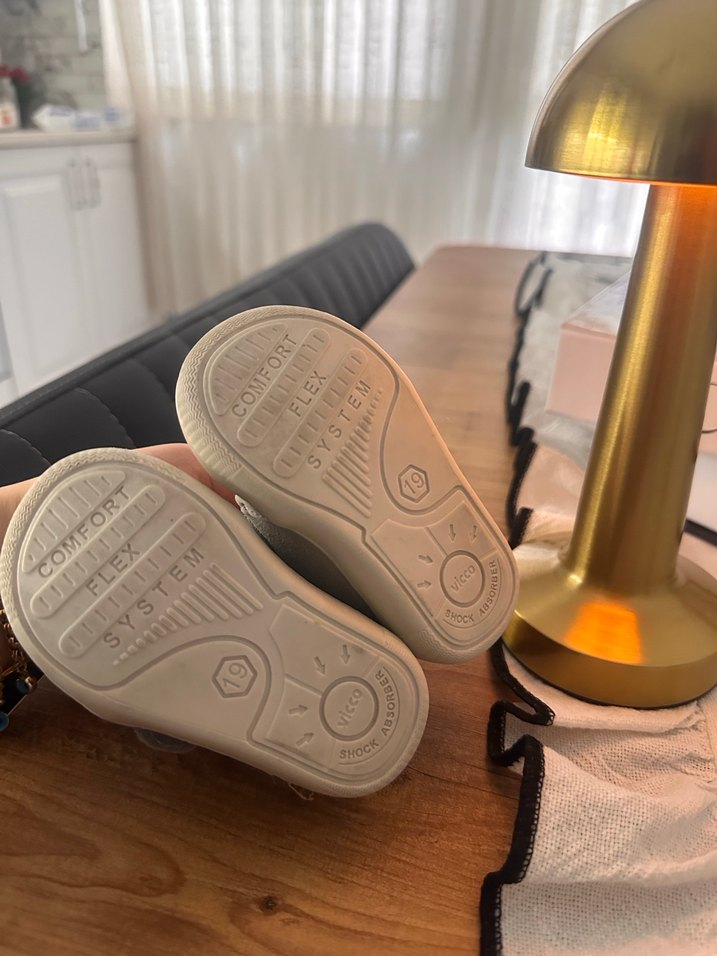 Erkek gri Beyaz İlk Adım Ayakkabısı vicco - Görsel 3