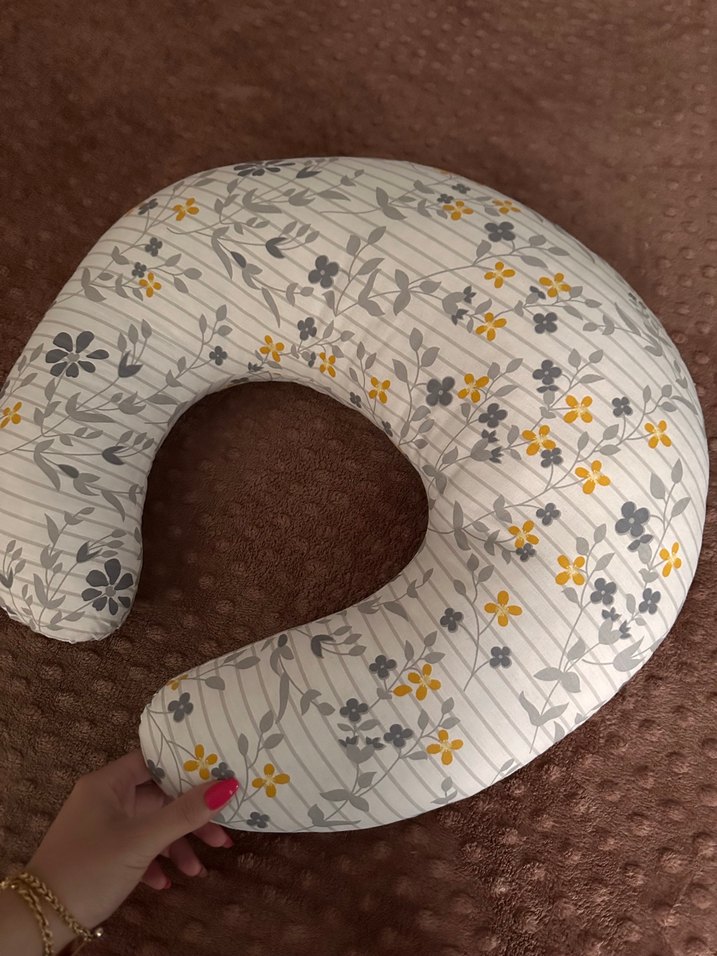 Çiçek Desenli Emzirme ve Hamile Yastığı - Görsel 3
